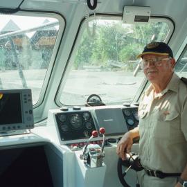 Delivery day, 'John Waddams' rescue boat, Coast Guard Noosa QF5, Noosaville, 21 January 2003 