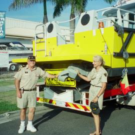 Delivery preparations, 'John Waddams' rescue boat, Coast Guard Noosa QF5, 21 January 2003