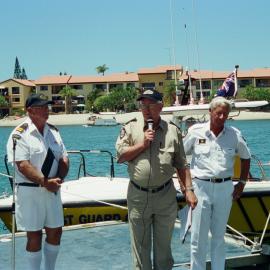 Ceremony, Australian Day celebrations, Coast Guard Noosa QF5, Noosaville, 27 January 2003