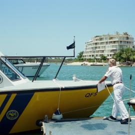 Rescue boat, 'John Waddams' and Police boat, 'George Doyle', Australian Day celebrations, Coast Guard Noosa QF5, Noosaville, 27 January 2003