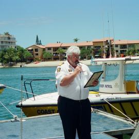 Ceremony, Australian Day celebrations, Coast Guard Noosa QF5, Noosaville, 27 January 2003