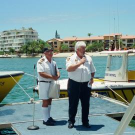 Ceremony, Australian Day celebrations, Coast Guard Noosa QF5, Noosaville, 27 January 2003