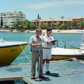 Ceremony, Australian Day celebrations, Coast Guard Noosa QF5, Noosaville, 27 January 2003