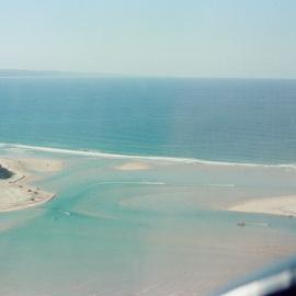 Aerial view, Noosa River mouth and Bar, Noosa Heads, 28 March 2002