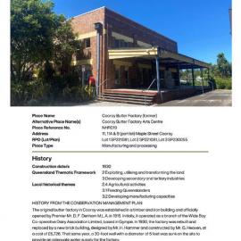 Cooroy Butter Factory - Local Heritage Place Card