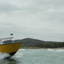 Coast Guard Noosa QF5 boat, Laguna Bay, Noosa Heads, 27 January 2004