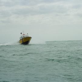 Coast Guard Noosa QF5 boat, Laguna Bay, Noosa Heads, 27 January 2004