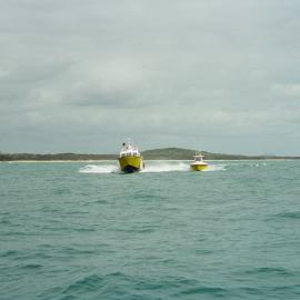 Coast Guard Noosa QF5 boats, Laguna Bay, Noosa Heads, 27 January 2004