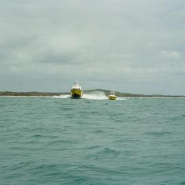 Coast Guard Noosa QF5 boats, Laguna Bay, Noosa Heads, 27 January 2004