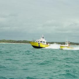 Coast Guard Noosa QF5 boats, Laguna Bay, Noosa Heads, 1 February 2003