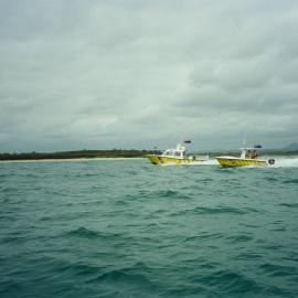 Coast Guard Noosa QF5 boats, Laguna Bay, Noosa Heads, 1 February 2003