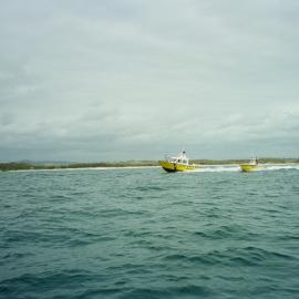 Coast Guard Noosa QF5 boats, Laguna Bay, Noosa Heads, 1 February 2003