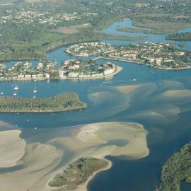 Aerial view, Noosa River, Noosa Heads, 3 July 2007