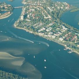 Aerial view, Noosa River, Noosa Heads, 3 July 2007