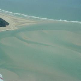 Aerial view, Noosa River mouth and Bar, Noosa Heads, 10 September 2003