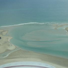 Aerial view, Noosa River mouth and Bar, Noosa Heads, 10 September 2003