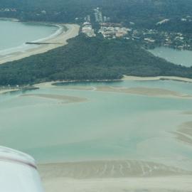 Aerial view, Noosa River mouth and Bar, Noosa Heads, 10 September 2003