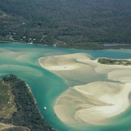 Aerial view, Noosa River mouth, Noosa Heads, 16 April 2007