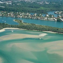 Aerial view, Noosa River mouth, Noosa Heads, 18 February 2003