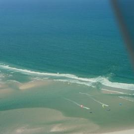 Aerial view, Noosa River mouth and Bar, Noosa Heads, 18 February 2003