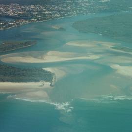 Aerial view, Noosa River mouth and Bar, Noosa Heads, 17 May 2007