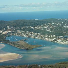 Aerial view, Noosa River mouth, Noosa Heads, 17 May 2007