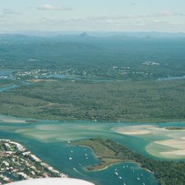 Aerial view, Noosa River mouth, Noosa Heads, 19 June 2007