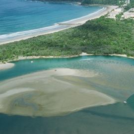 Aerial view, Noosa River mouth and Bar, Noosa Heads, 4 January 2007