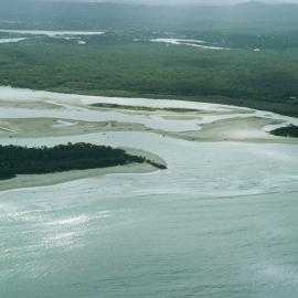 Aerial view, Noosa River mouth and Bar, Noosa Heads, 4 January 2007