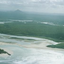 Aerial view, Noosa River mouth and Bar, Noosa Heads, 4 January 2007