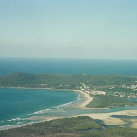 Aerial view, Noosa River mouth and Bar, Noosa Heads, 10 August 2006