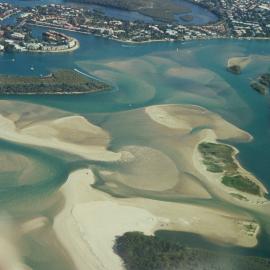 Aerial view, Noosa River mouth and Bar, Noosa Heads, 19 March 2007