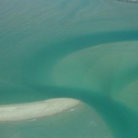Aerial view, Maroochy River mouth, Maroochydore,  21 February 2005