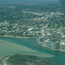 Aerial view, Maroochy River, Maroochydore, 21 February 2005