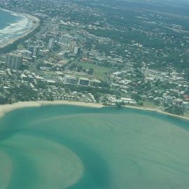 Aerial view, Maroochy River mouth and Bar, Maroochydore,  21 February 2005