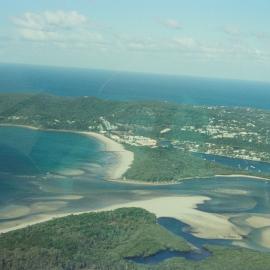 Aerial view, Noosa River mouth and Bar, Noosa Heads, 23 April 2005