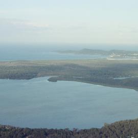 Aerial view, Lake Cootharaba, Noosa River, Noosa Heads, 29 December 2004