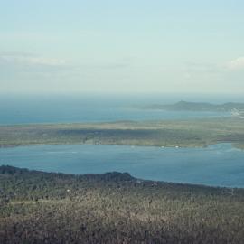 Aerial view, Lake Cootharaba, Noosa River, Noosa Heads, 29 December 2004