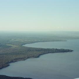 Aerial view, Lake Cootharaba, Noosa River, Noosa Heads, 29 December 2004