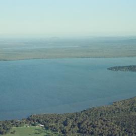 Aerial view, Lake Cootharaba, Noosa River, Noosa Heads, 29 December 2004