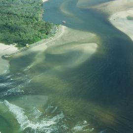 Aerial view, Noosa River mouth and Bar, Noosa Heads, 26 April 2005