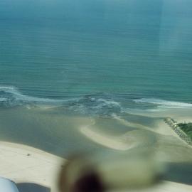 Aerial view, Noosa River mouth and Bar, Noosa Heads, 26 April 2005