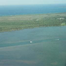 Aerial view, Lake Cootharaba, Noosa River, Noosa Heads, 29 December 2004