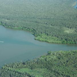 Aerial view, Noosa River, 29 December 2004