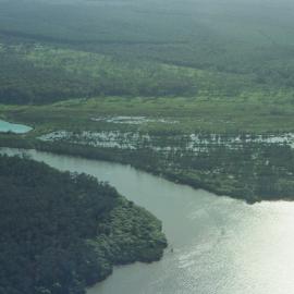 Aerial view, Noosa River, 29 December 2004