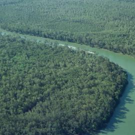 Aerial view, Noosa River, 29 December 2004