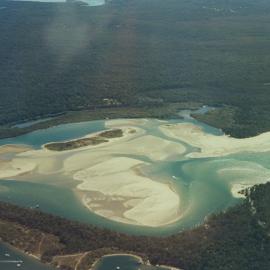 Aerial view, Noosa River mouth and Bar, Noosa Heads, 14 July 2007