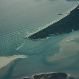 Aerial view, Noosa River mouth and Bar, Noosa Heads, 14 July 2007