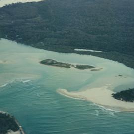 Aerial view, Noosa River mouth and Bar, Noosa Heads, 14 July 2007