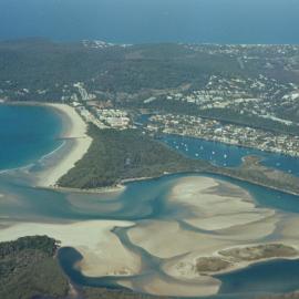Aerial view, Noosa River mouth and Bar, Noosa Heads, 31 July 2007